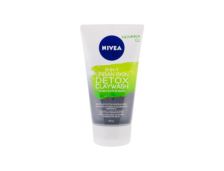 Crème nettoyante Nivea Urban Skin Detox Claywash 3-in-1 150 ml