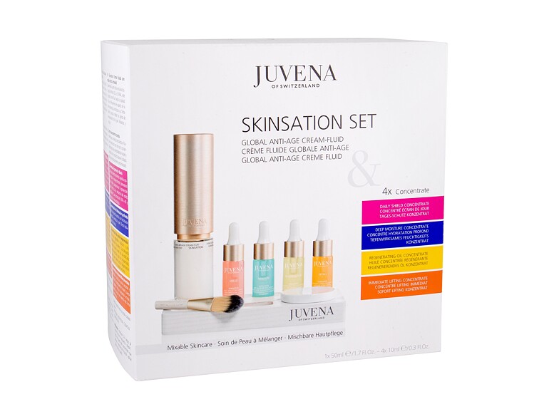 Tagescreme Juvena Skin Specialists Skinsation Nachfüllung Global Anti-Age Cream-Fluid 50 ml Beschädigte Schachtel Sets