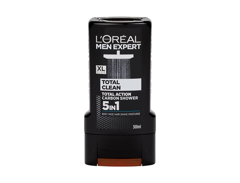 Gel douche L'Oréal Paris Men Expert Total Clean 5 in 1 300 ml