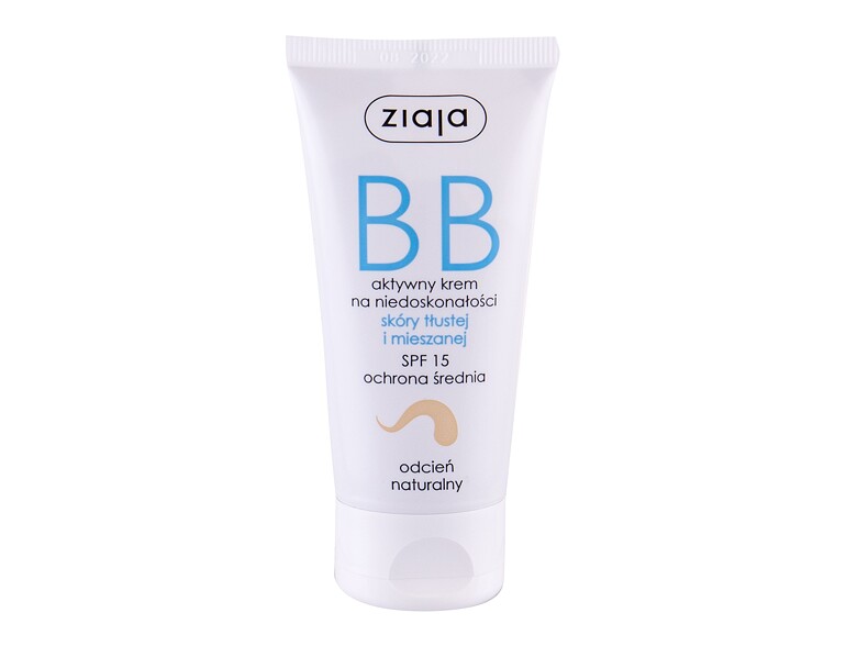 BB crème Ziaja BB Cream Oily and Mixed Skin SPF15 50 ml Natural