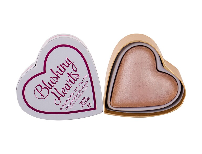 Highlighter Makeup Revolution London I Heart Revolution Blushing Hearts 10 g Goddess Of Faith Beschädigte Schachtel