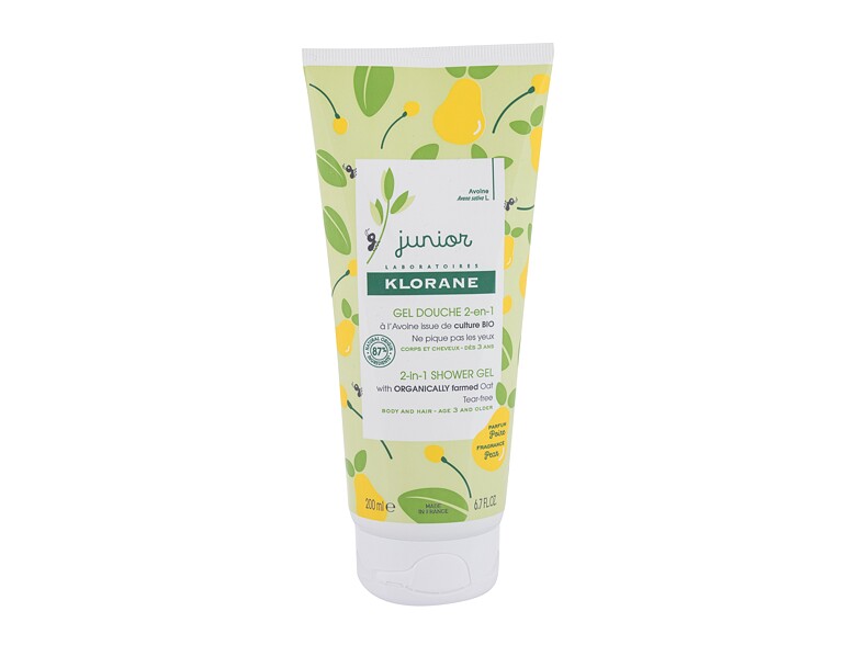 Duschgel Klorane Junior Pear 2-in-1 200 ml