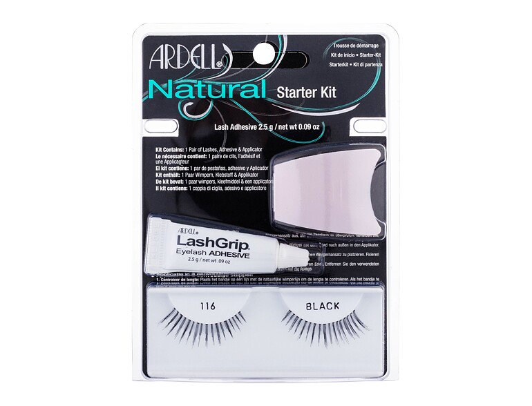 Falsche Wimpern Ardell Natural 116 1 St. Black Sets