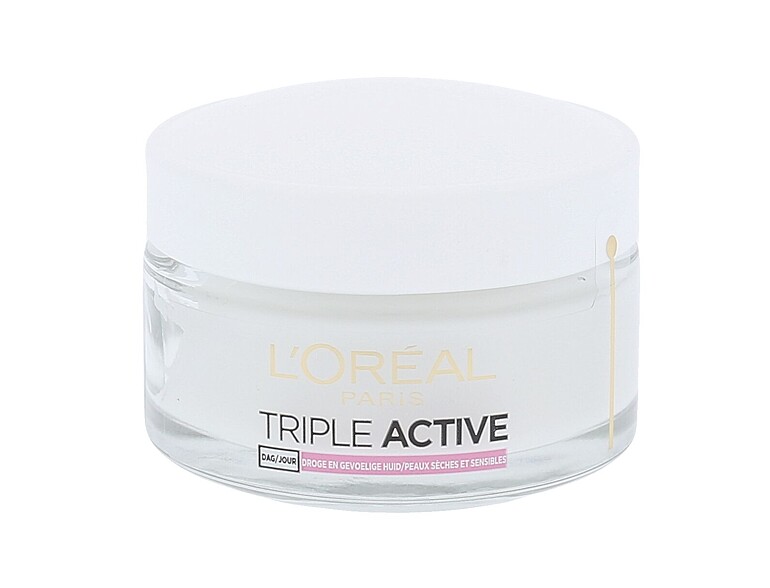 Crema giorno per il viso L'Oréal Paris Triple Active 50 ml scatola danneggiata