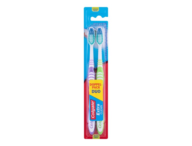Zahnbürste Colgate Extra Clean Medium 2 St. Beschädigte Verpackung