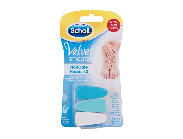 Pedicura Scholl Velvet Smooth™ Nail Care Heads 3 St.