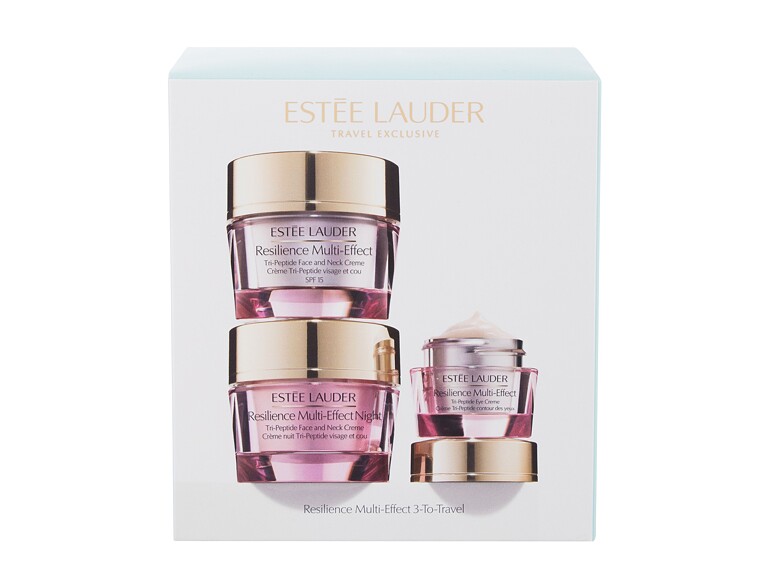 Crema giorno per il viso Estée Lauder Resilience Multi-Effect 3-To-Travel 50 ml scatola danneggiata 