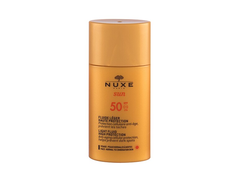 Sonnenschutz fürs Gesicht NUXE Sun Light Fluid SPF50 50 ml ohne Schachtel