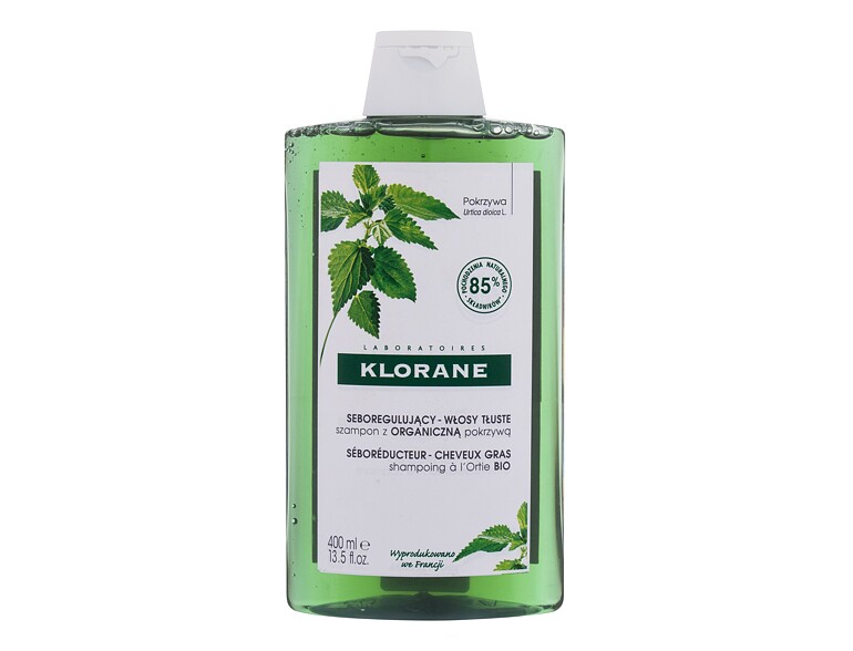 Shampooing Klorane Organic Nettle Oil Control 400 ml emballage endommagé