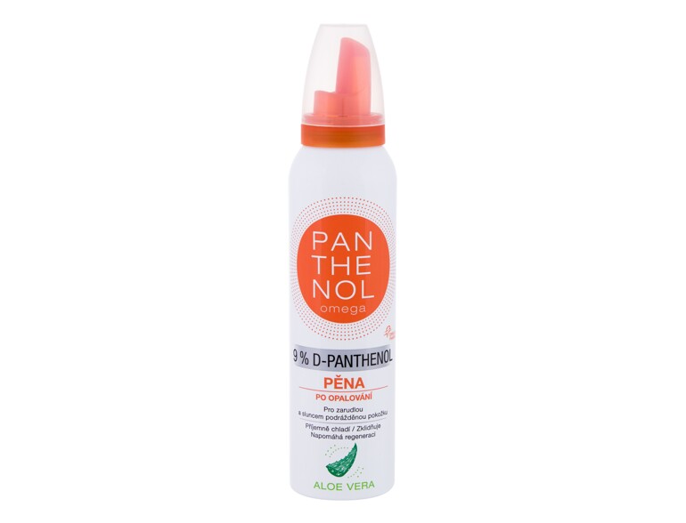 Prodotti doposole Panthenol Omega 9% D-Panthenol After-Sun Mousse Aloe Vera 150 ml scatola danneggia