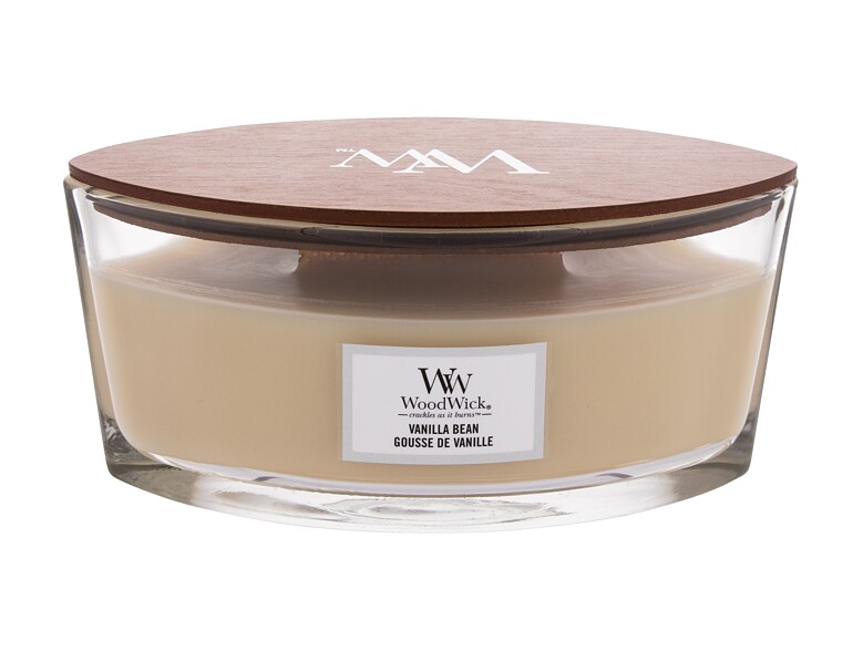 Bougie parfumée WoodWick Vanilla Bean 453,6 g emballage endommagé