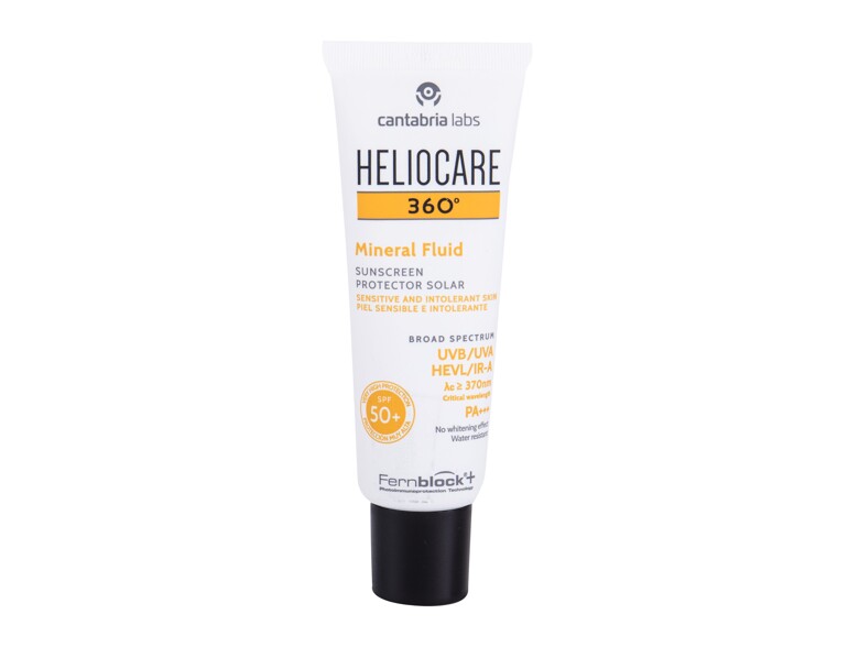 Protezione solare viso Heliocare 360° Mineral SPF50+ 50 ml scatola danneggiata