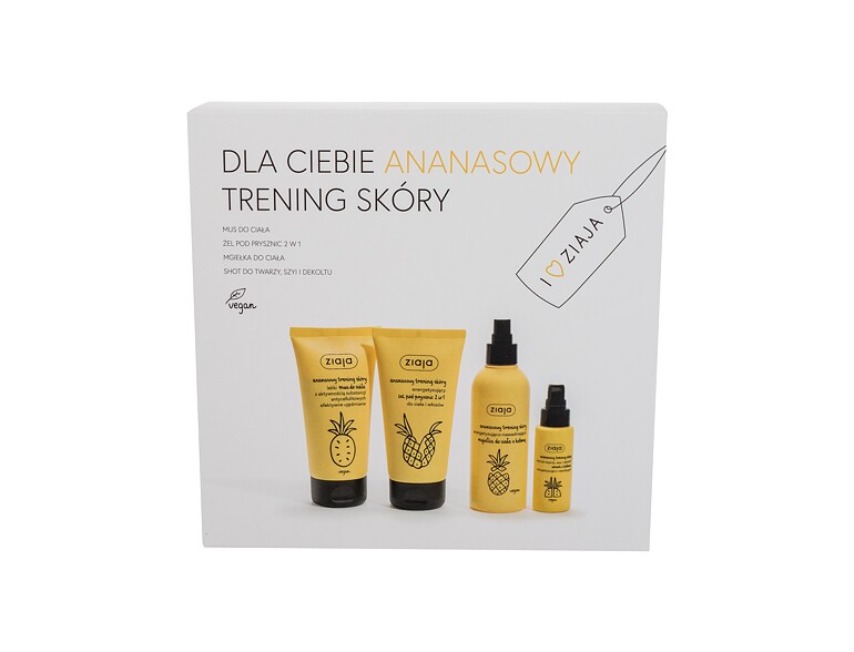 Körperspray Ziaja Pineapple Gift Set 200 ml Beschädigte Schachtel Sets