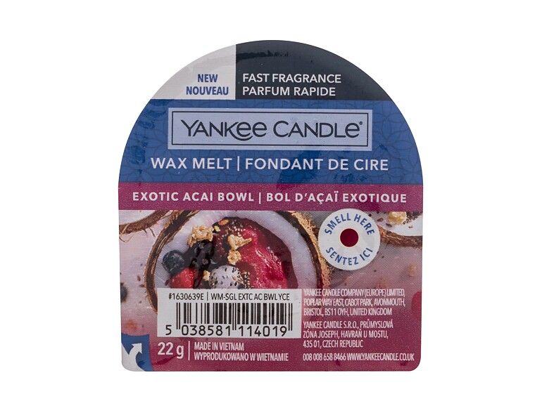 Fondant de cire Yankee Candle Exotic Acai Bowl 22 g