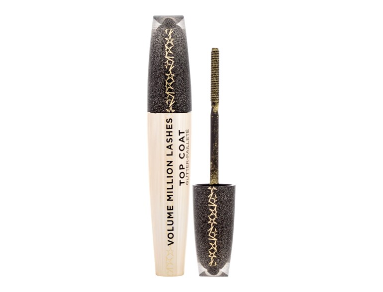 Mascara L'Oréal Paris Volume Million Lashes Top Coat Glitter 8,9 ml Transparent Gold