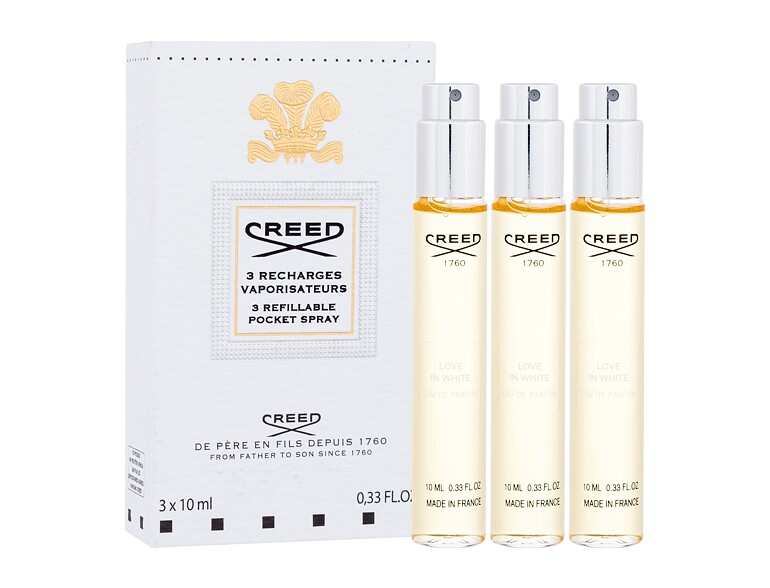 Eau de parfum Creed Love in White Rechargeable 3x10 ml