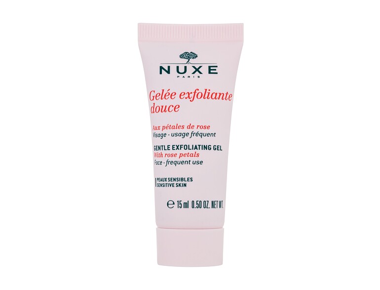 Peeling NUXE Rose Petals Cleanser Gentle Exfoliating Gel 15 ml Tester