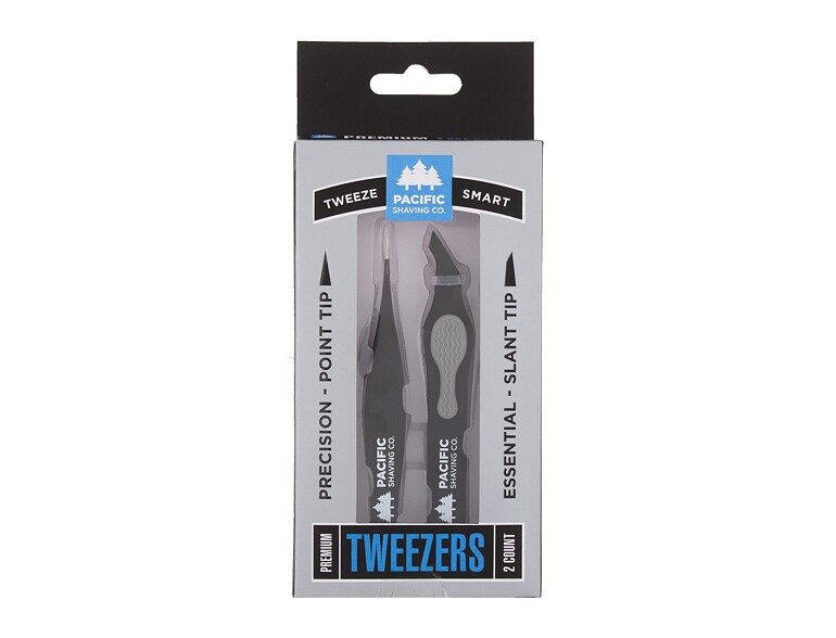 Pince à épiler Pacific Shaving Co. Tweeze Smart Premium Tweezers 1 St. boîte endommagée Sets