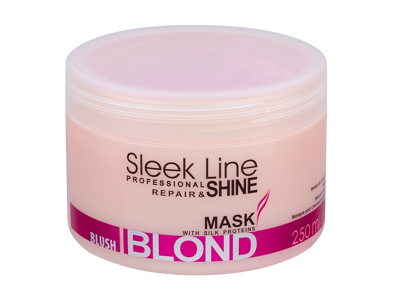 Haarmaske Stapiz Sleek Line Blush Blond 250 ml Beschädigte Verpackung