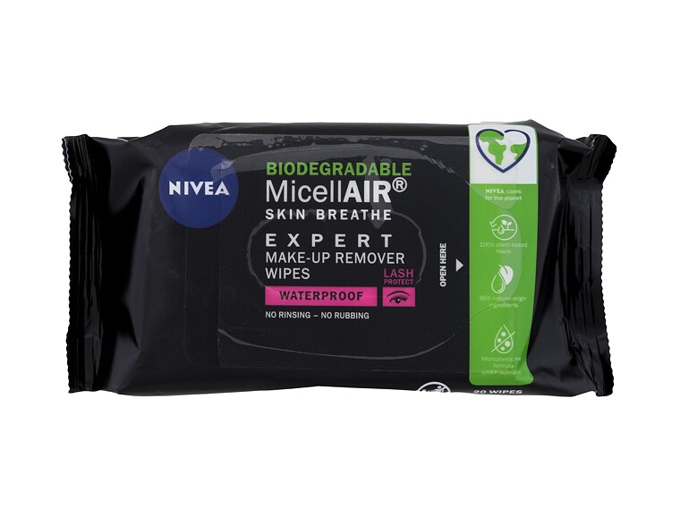 Salviettine detergenti Nivea MicellAIR® Expert Waterproof 20 St.