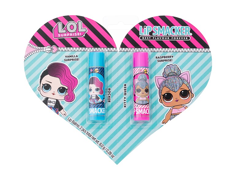 Lippenbalsam Lip Smacker LOL Surprise! Rocker & Kitty Queen 4 g Beschädigte Verpackung Sets