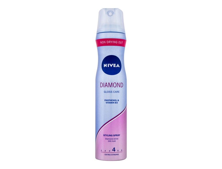 Haarspray  Nivea Diamond Gloss Care 250 ml Beschädigtes Flakon