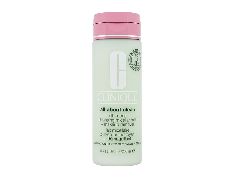 Reinigungsmilch Clinique All About Clean Cleansing Micellar Milk + Makeup Remover Combination Oily To Oily 200 ml