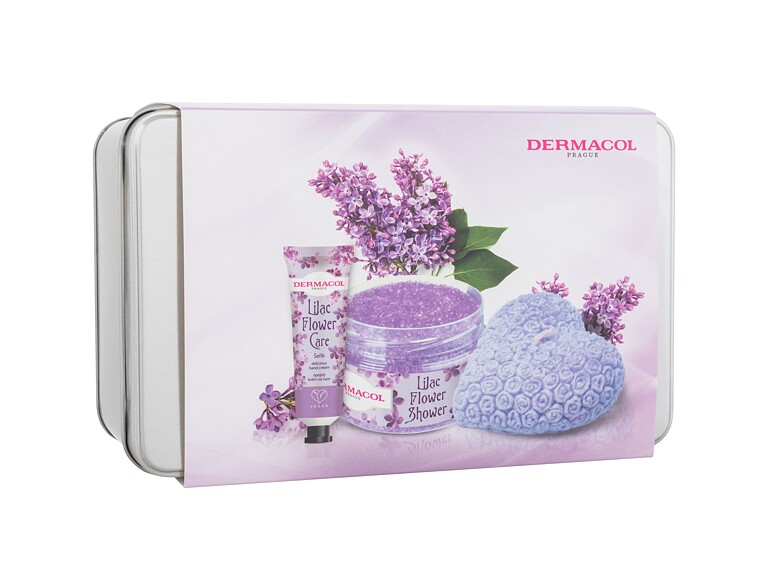 Gommage corps Dermacol Lilac Flower Shower Body Scrub 200 g Sets