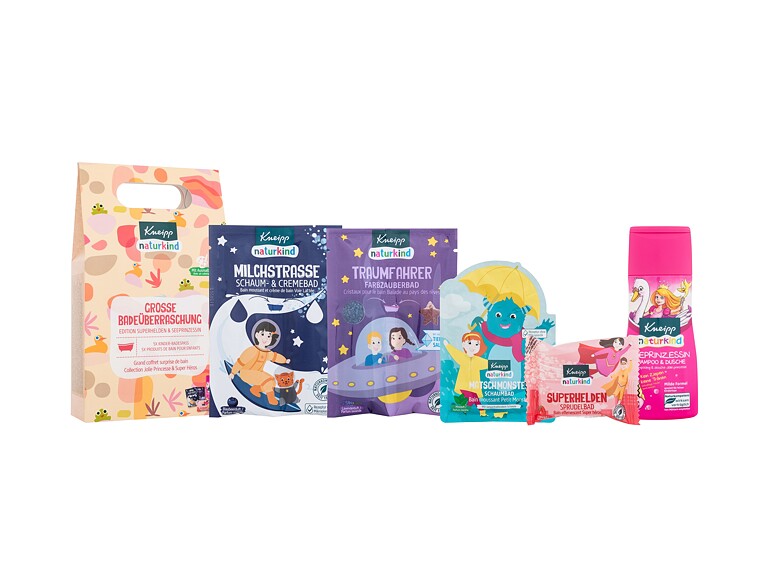 Duschgel Kneipp Kids Big Bath Surprise Superheroes & Sea Princess Edition 200 ml Beschädigte Schachtel Sets