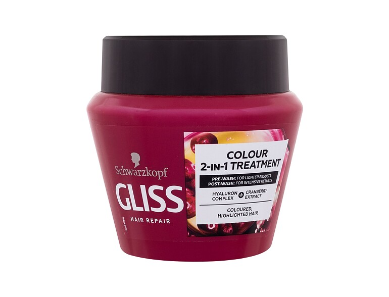 Maschera per capelli Schwarzkopf Gliss Colour Perfector 2-in-1 Treatment 300 ml