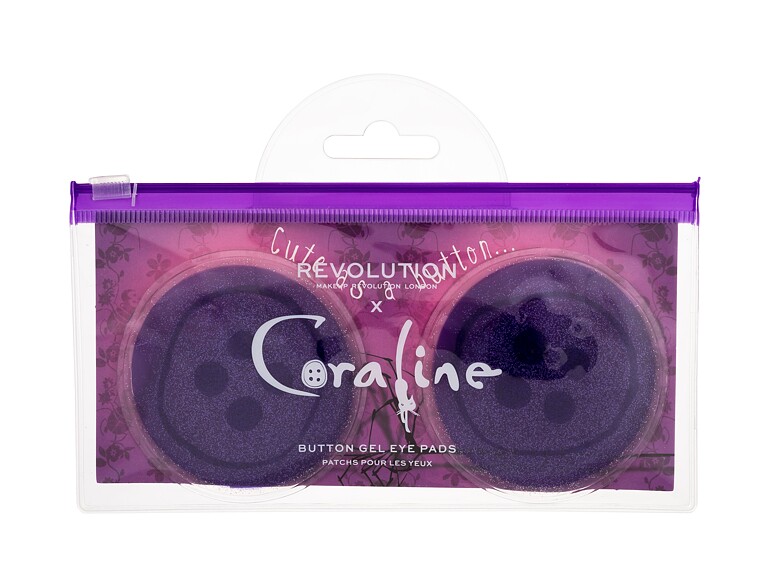 Augenmaske Makeup Revolution London Coraline Button Gel Eye Pads 2 St.