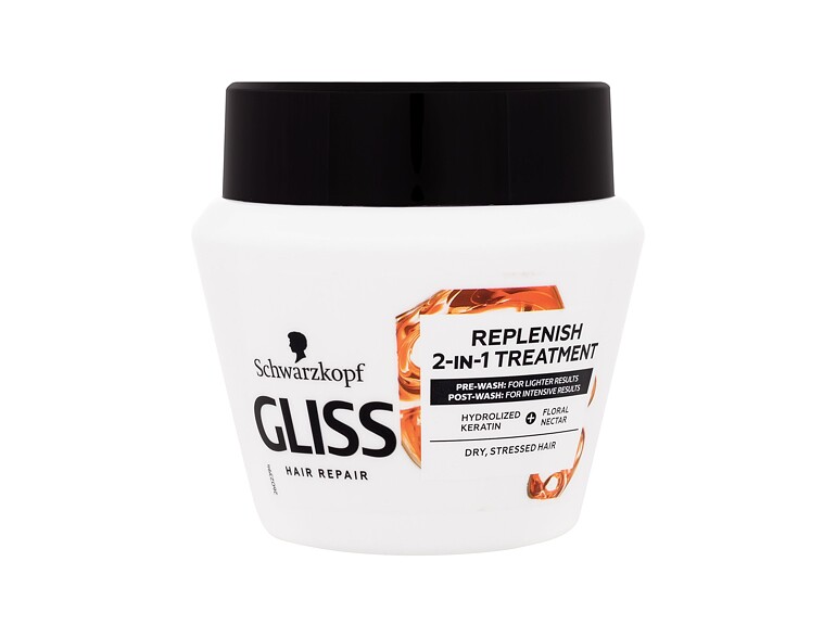 Haarmaske Schwarzkopf Gliss Total Repair 2-in-1 Replenish Treatment 300 ml