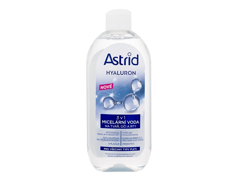 Eau micellaire Astrid Hyaluron 3in1 Micellar Water 400 ml