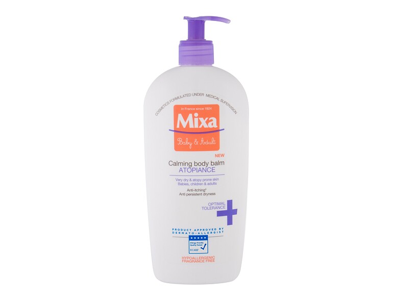 Körperlotion Mixa Panthenol Comfort Body Balm 400 ml Beschädigtes Flakon