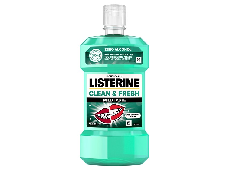 Bain de bouche Listerine Clean & Fresh Mild Taste Mouthwash 500 ml