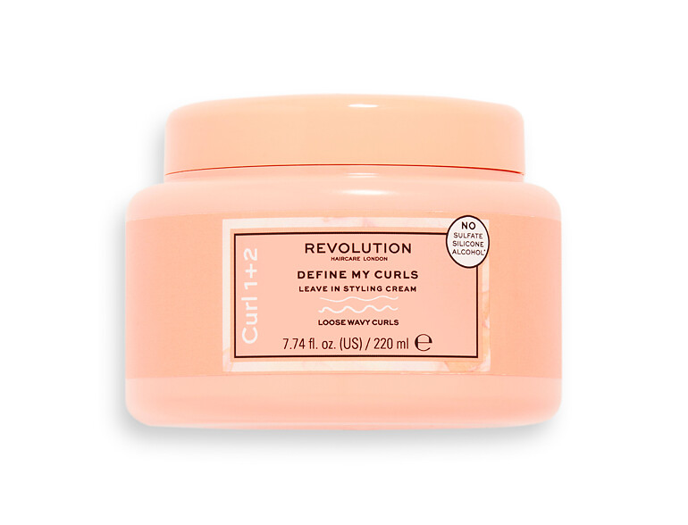 Haarcreme Revolution Haircare London Curl 1+2 Define My Curls Leave In Styling Cream 220 ml