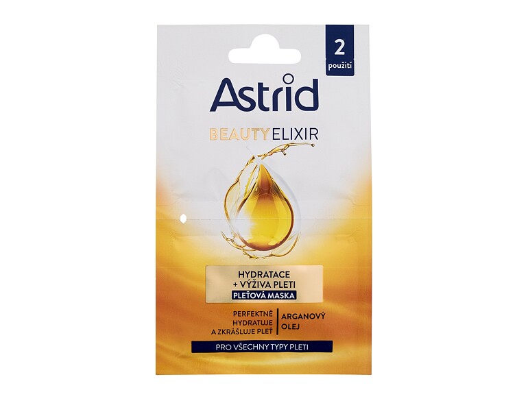 Maschera per il viso Astrid Beauty Elixir 2x8 ml