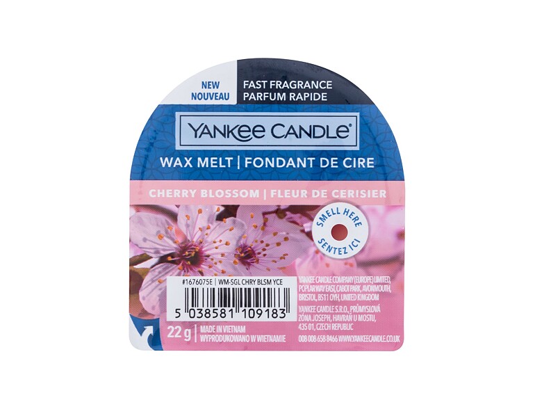 Cera profumata Yankee Candle Cherry Blossom 22 g confezione danneggiata