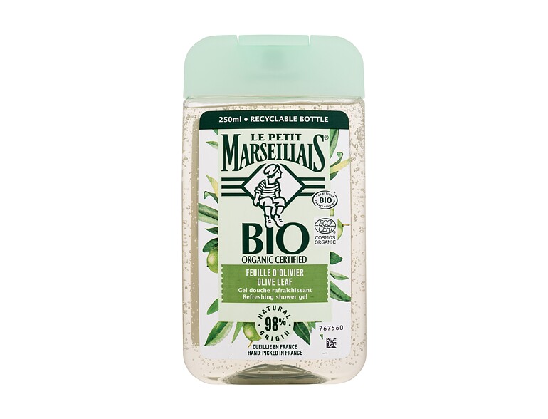 Duschgel Le Petit Marseillais Bio Organic Certified Olive Leaf Refreshing Shower Gel 250 ml