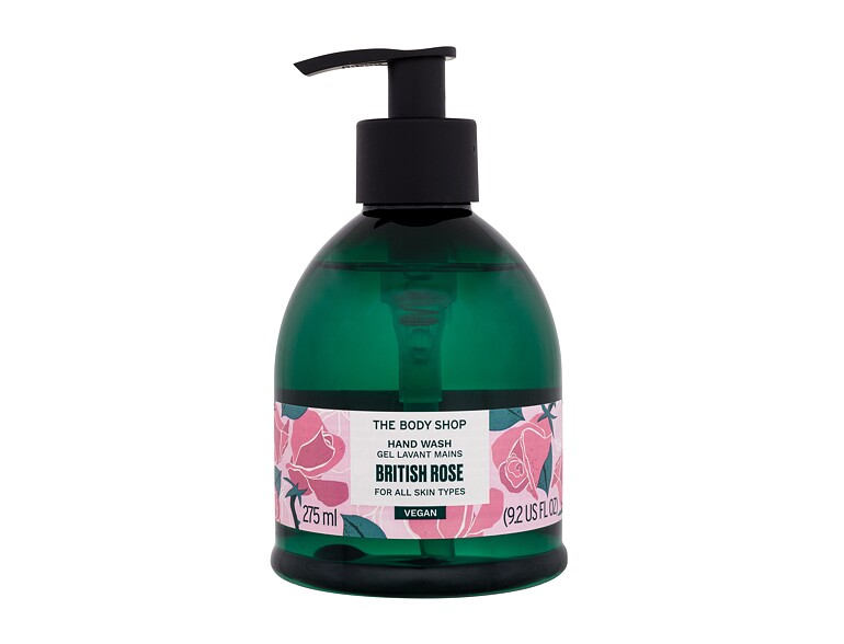 Flüssigseife The Body Shop British Rose Hand Wash 275 ml