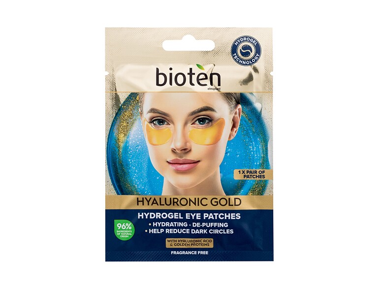 Maschera contorno occhi Bioten Hyaluronic Gold Hydrogel Eye Patches 5,5 g