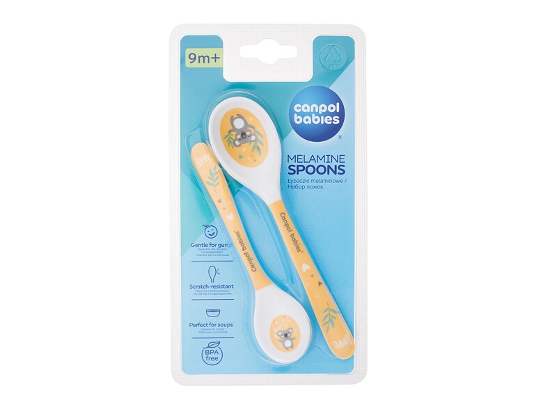 Geschirr Canpol babies Exotic Animals Melamine Spoons 9m+ Yellow 2 St.