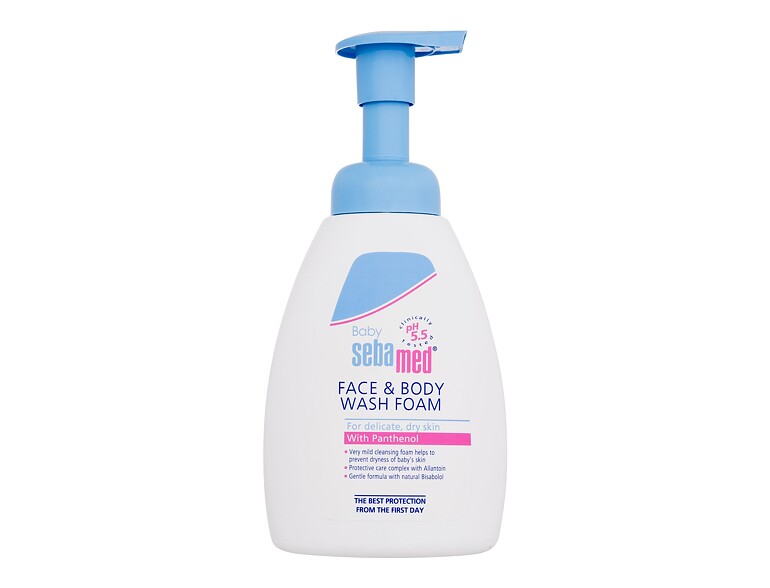 Mousse de douche SebaMed Baby Face & Body Wash Foam 400 ml