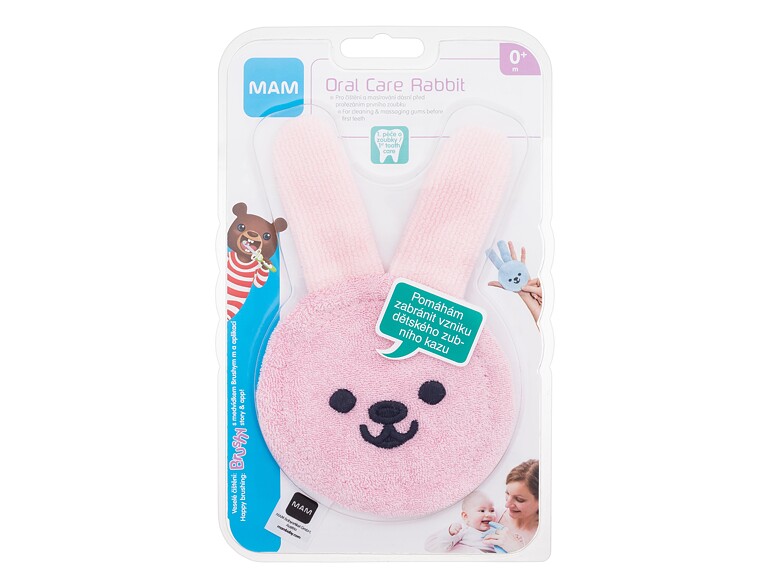 Zahnbürste MAM Oral Care Rabbit 0m+ Pink 1 St.