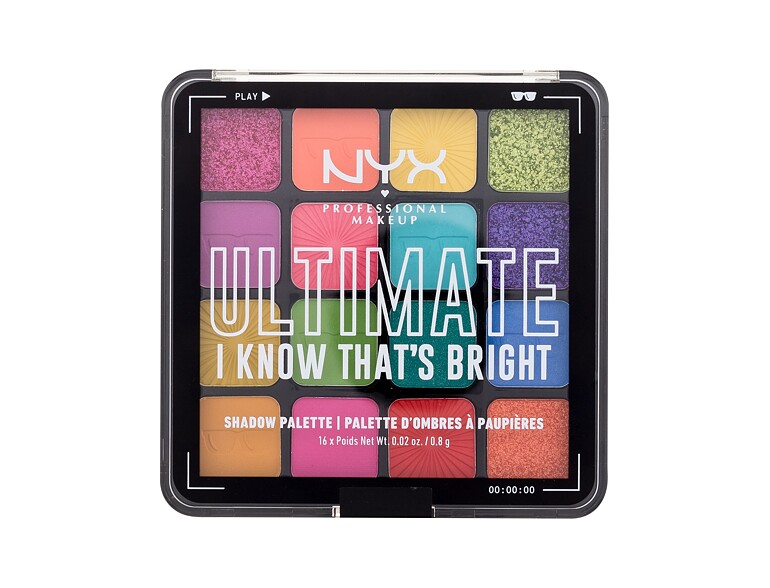 Lidschatten NYX Professional Makeup Ultimate I Know That´s Bright 12,8 g