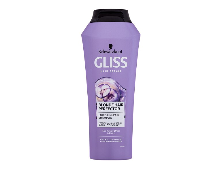 Shampoo Schwarzkopf Gliss Blonde Hair Perfector Purple Repair Shampoo 250 ml
