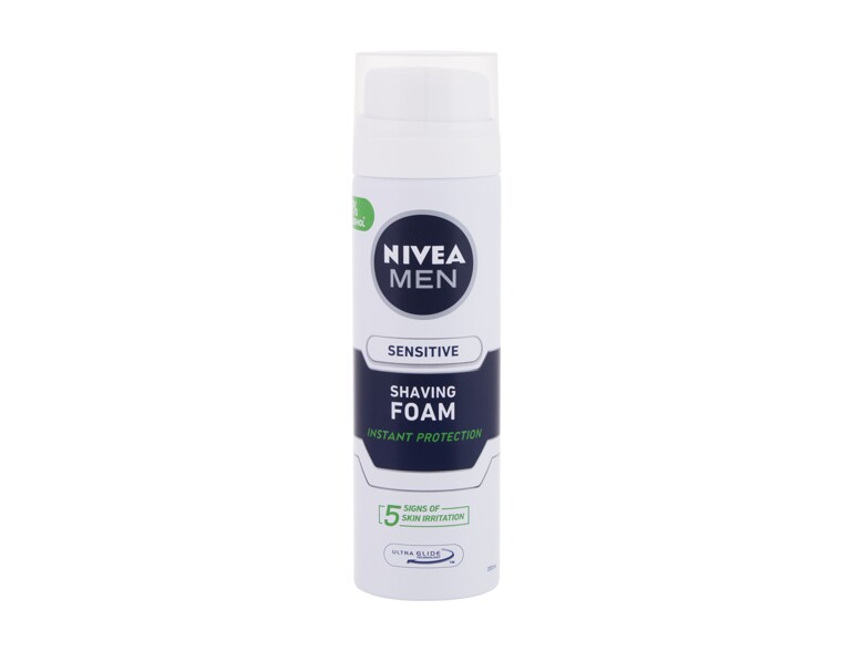 Mousse à raser Nivea Men Sensitive 200 ml flacon endommagé