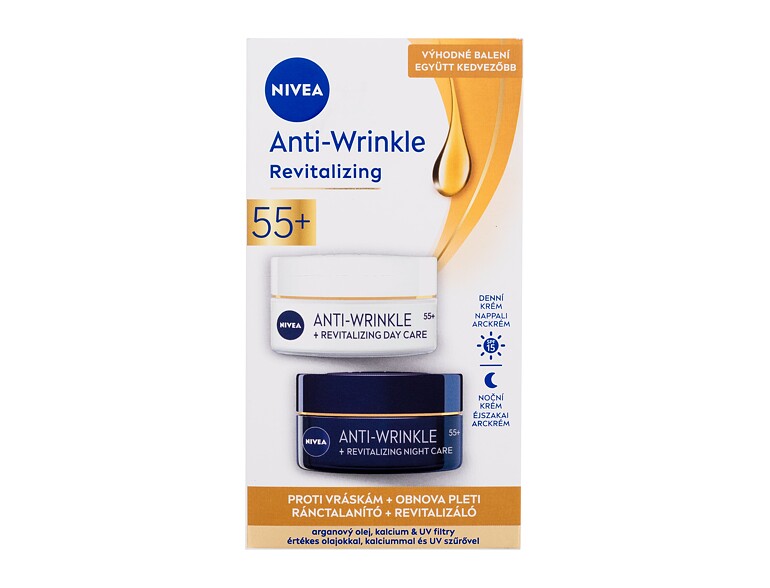 Tagescreme Nivea Anti-Wrinkle Revitalizing 50 ml Sets