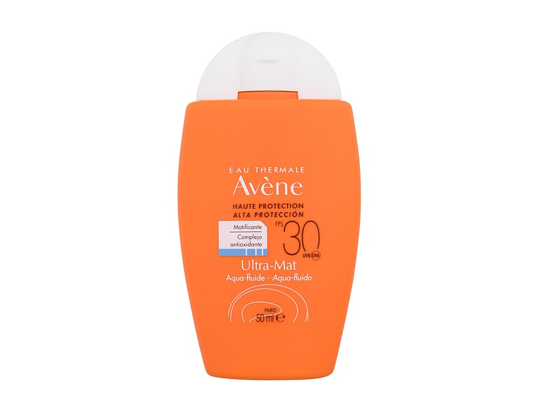 Sonnenschutz fürs Gesicht Avene Sun Ultra-Mat Aqua Fluid SPF30 50 ml Beschädigte Schachtel