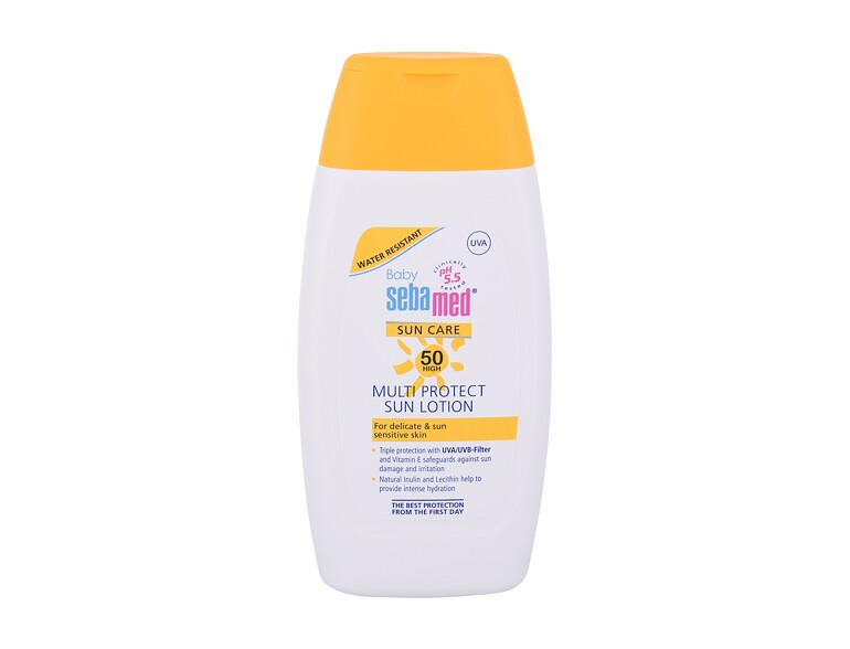 Sonnenschutz SebaMed Baby Sun Care Multi Protect Sun Lotion SPF50 200 ml Beschädigte Schachtel